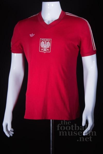 Lesław  Cmikiewicz  Match Worn Poland Shirt